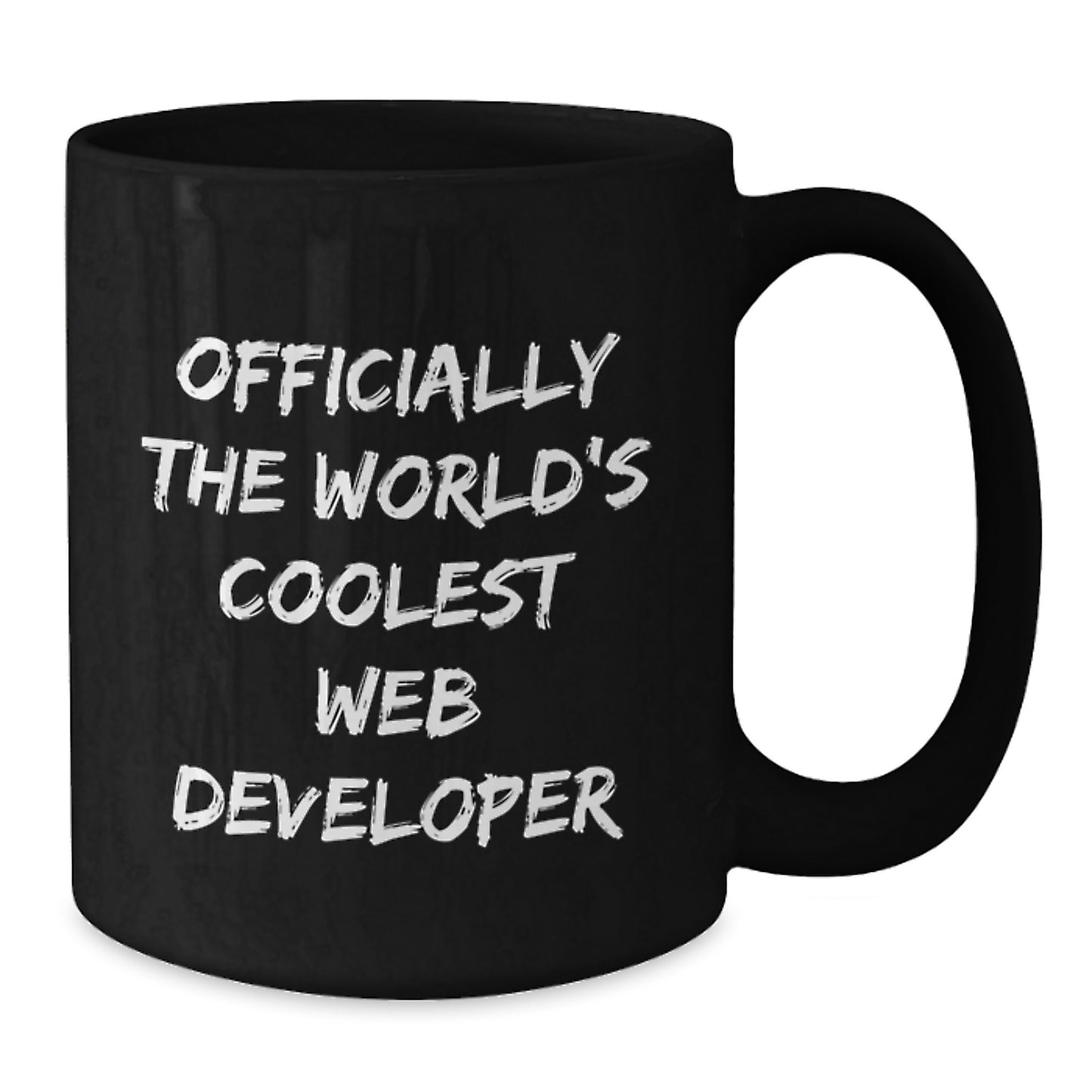 Funny 'Officially The World's Coolest Web Developer' Black Coffee Mugs Gifts from Men to Men for Web Developer Friends on Christmas Unique Gifts - Additional