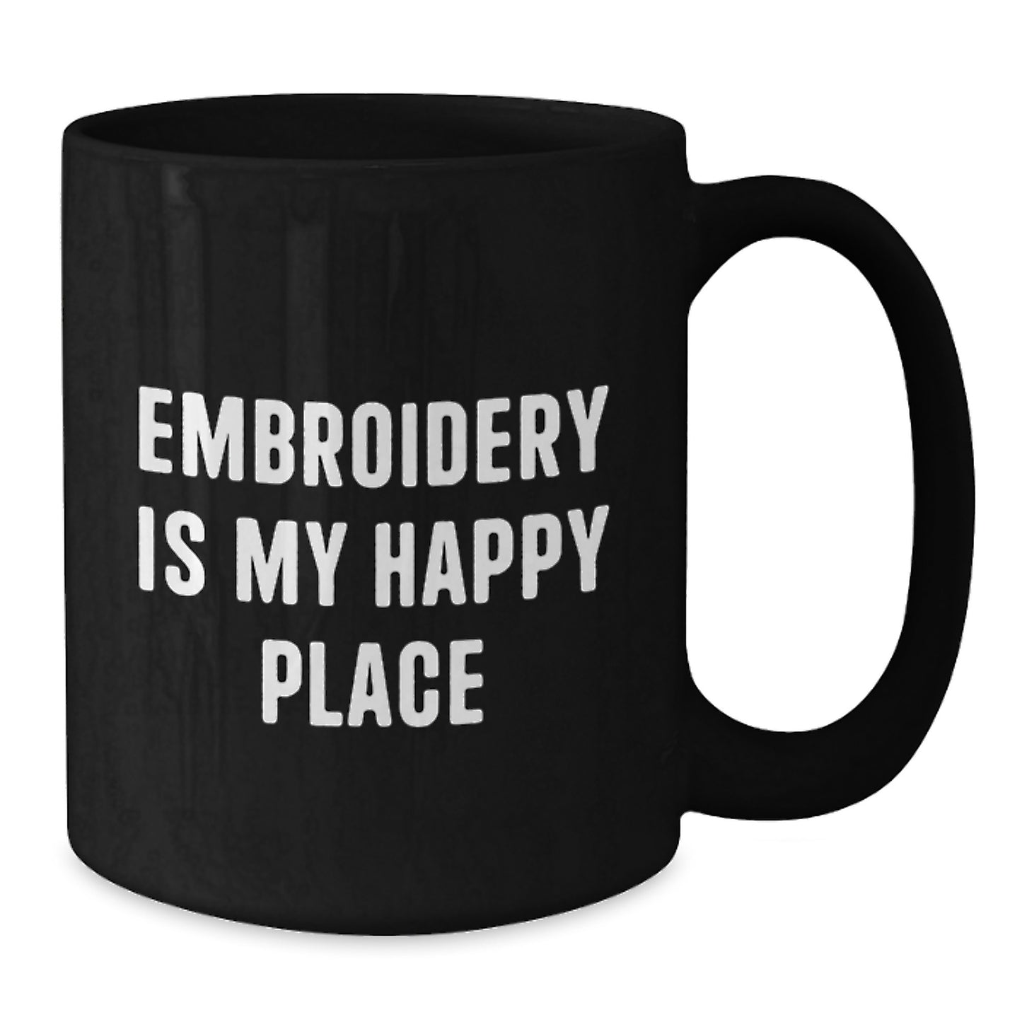 Embroidery Enthusiasts Gifts from Family Friends Graduation Unique Inspirational Quote Funny Coffee Mug Black - Additional