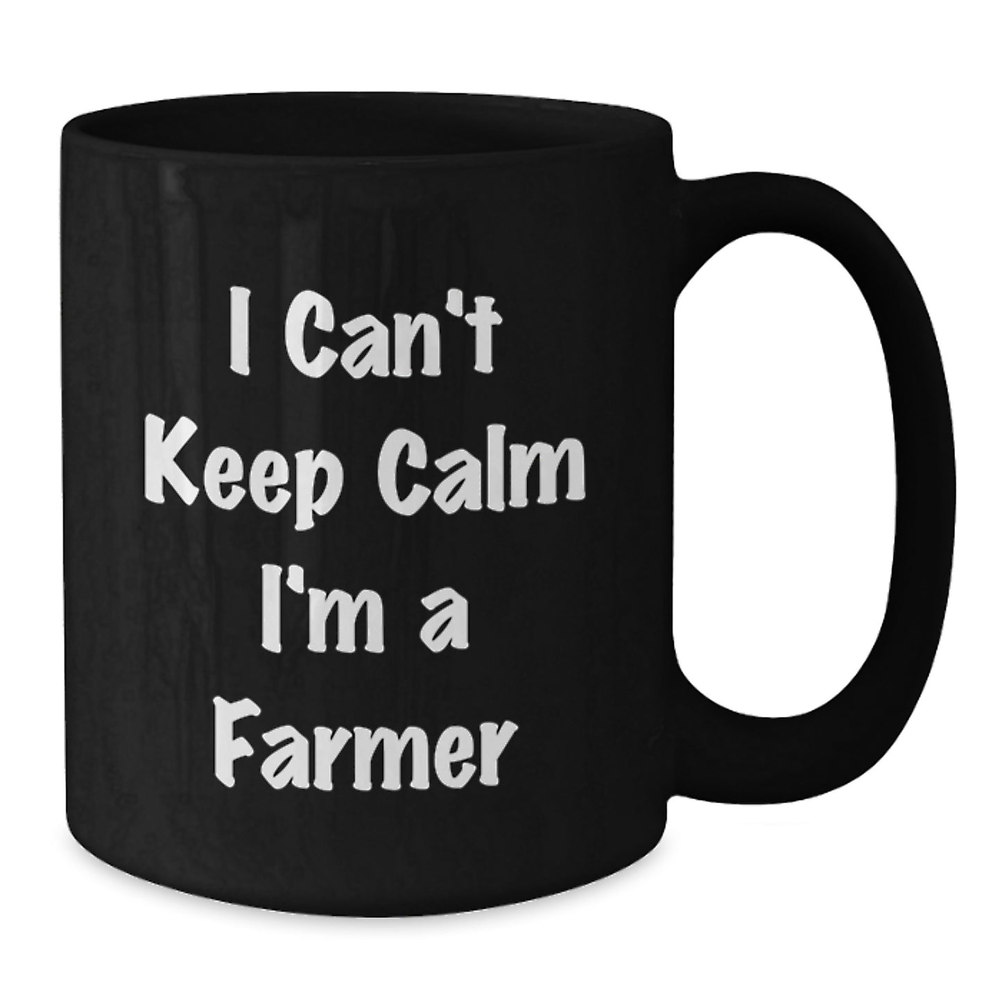 Funny Farmer Gifts from Friends for Men - I'm a Farmer Black Coffee Mug, Perfect for Christmas Unique Gifts - Additional