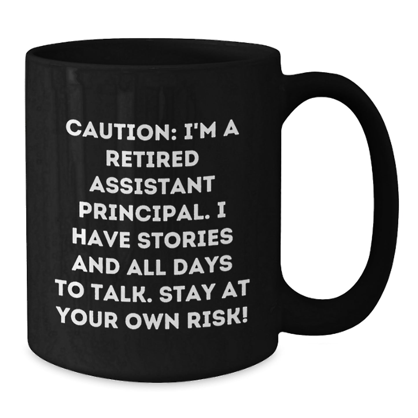 assistant principal gifts, Funny Quote, Black Coffee Mug, Birthday Unique Gifts from Men, for Assistant Principal - Additional