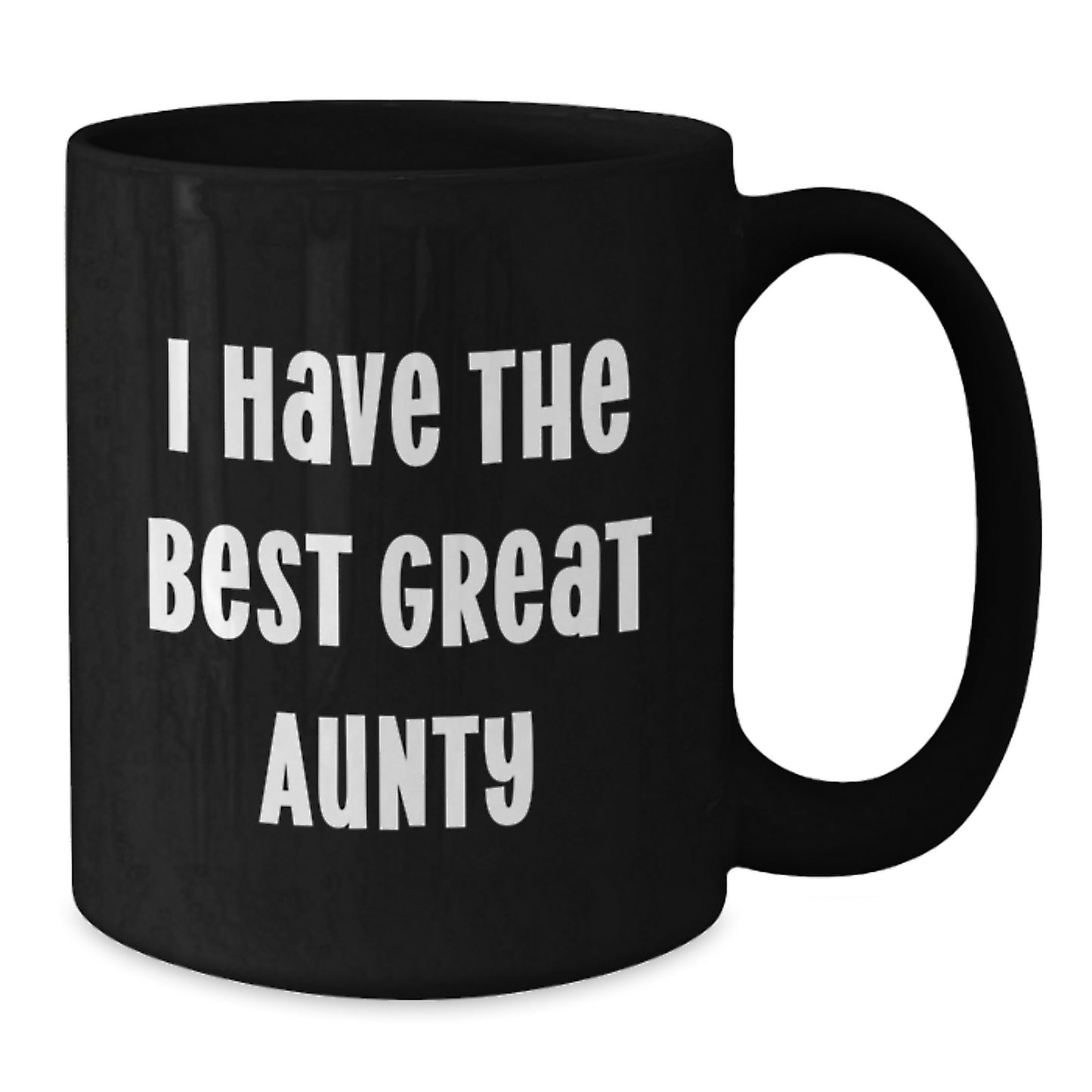 Funny Aunty Gifts from Men to Women, Aunty Black Coffee Mug for Graduation Unique Gifts - Additional