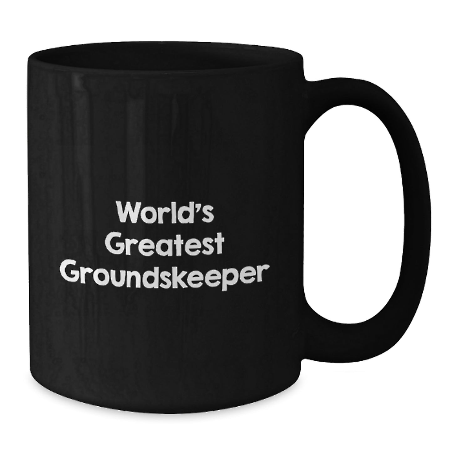 Funny groundskeeper Gifts from Friends, Unique Black Coffee Mug for groundskeeper Dad on Father's Day, Quote: 'World's Greatest groundskeeper' - Additional