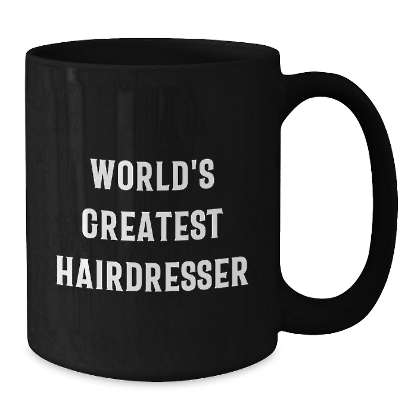 Funny World's Greatest Hairdresser Black Coffee Mugs Gifts for Hairdresser Friends from Family Members - Additional