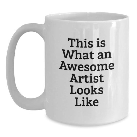 Funny Artist White Coffee Mug Gifts from Men to Artist Friends - Main