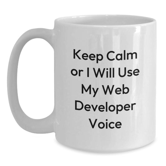 Funny Web Developer Coffee Mug Gifts from Friends for Valentine's Web Developer Men's Office Mug - Main