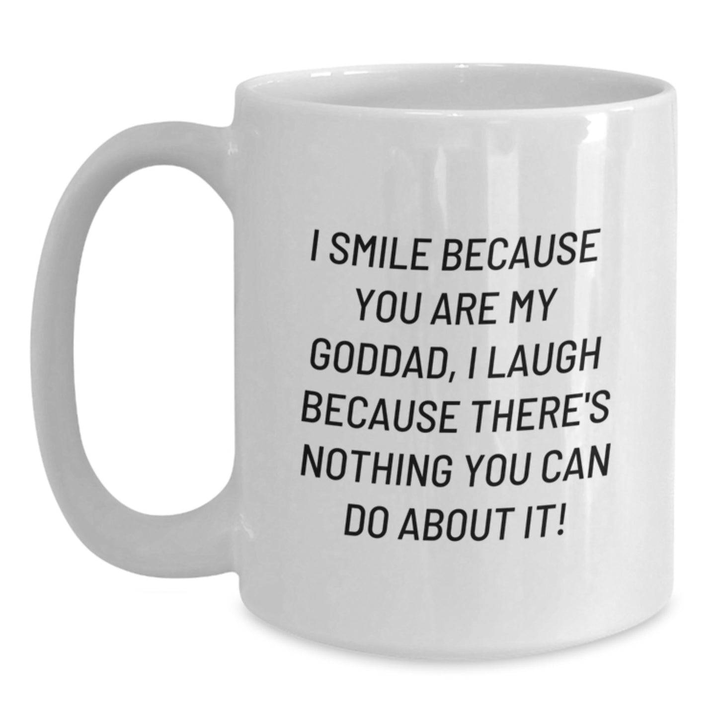 Funny Goddad Gifts from Men, Unique White Coffee Mugs for Christmas, Ideal Gift for Him - Main