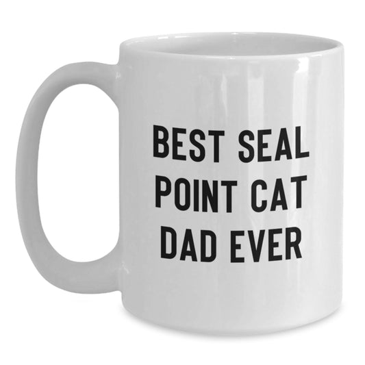 Seal Point Cat Lovers Funny White Coffee Mug Gifts for Birthday from Family, Friends, or Coworkers - Main