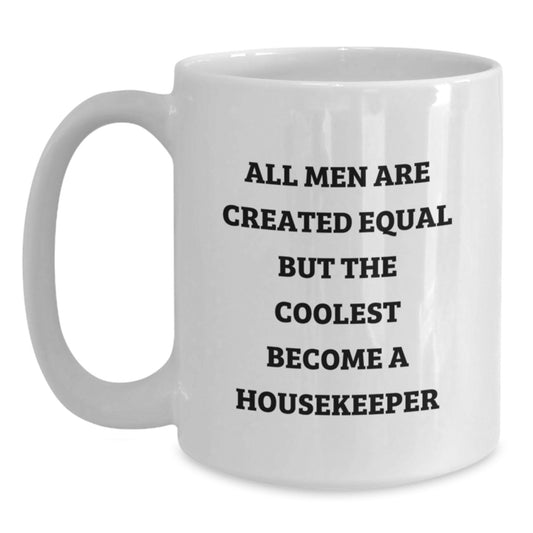 Funny Housekeeper Gifts from Men for Housekeeper Valentine's White Coffee Mug - Main