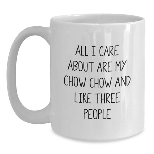 Funny Chow Chow Dog Gifts from Friends for Chow Chow Dog Lovers - White Coffee Mug Valentine's Unique Presents - Main