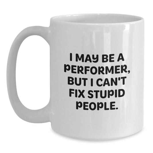 Performer Keepsake White Coffee Mug Ceramic 11oz for Him Graduation Gift - Main