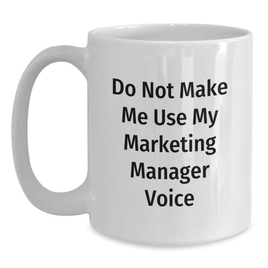 Marketing Manager Keepsake White Coffee Mug for Him Graduation Gift - Main