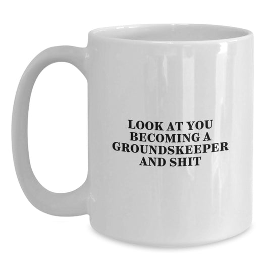 Funny groundskeeper Gifts from Friends, Unique Valentine's Unique Mug for groundskeeper - Main