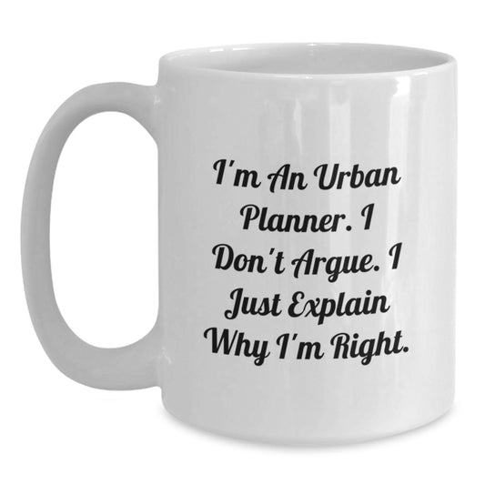 Urban Planner White Coffee Mug Funny Graduation Gifts from Friends to Family - Main