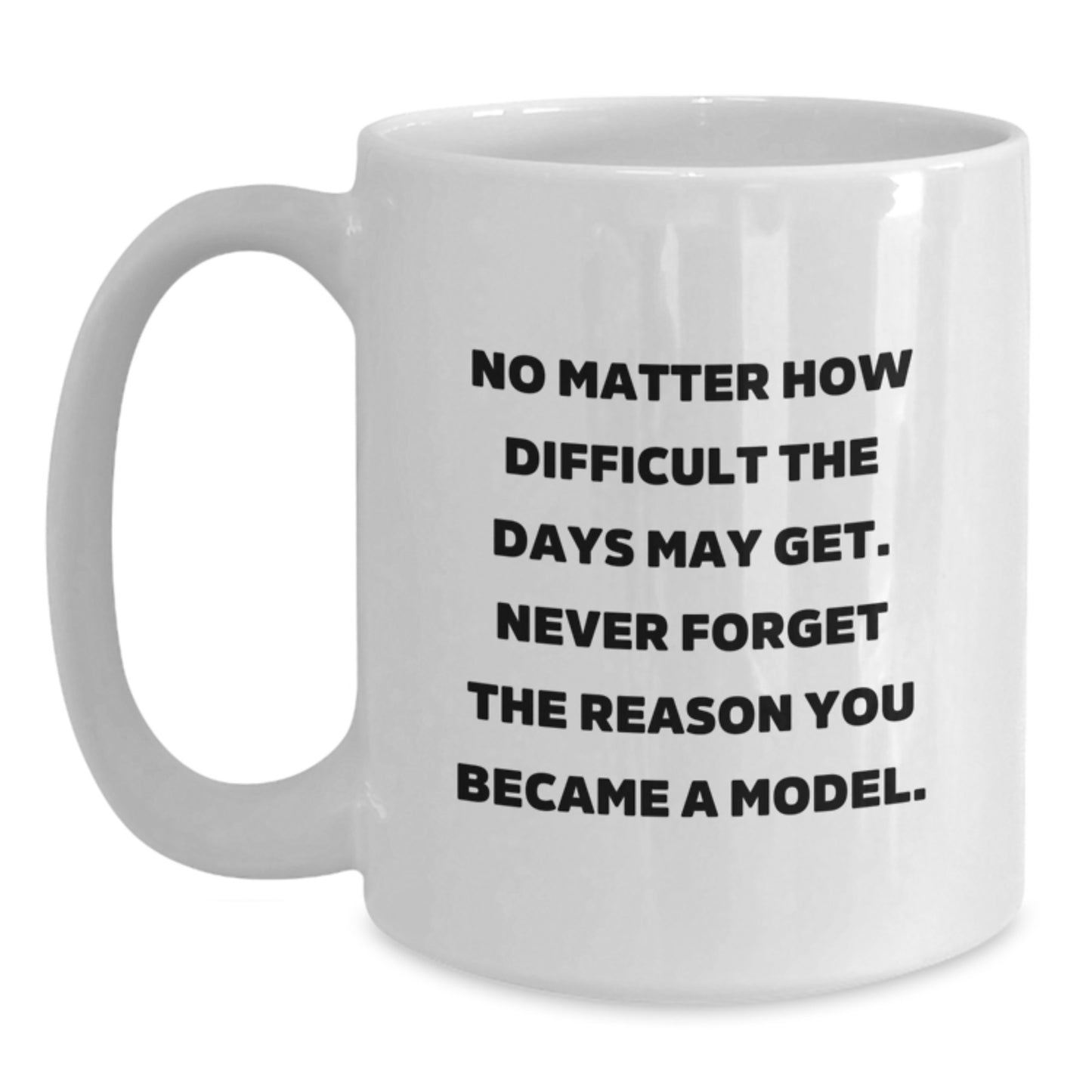 Funny Model White Coffee Mugs Gifts from Friends for Model, Graduation Unique Gifts, Inspirational Quote - Main