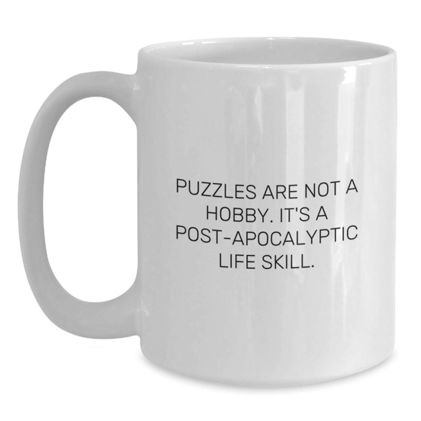 Puzzles Enthusiasts' Funny White Coffee Mug Gifts from Friends for Puzzle Lovers' Birthday - Main