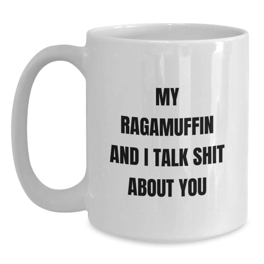 Funny White Coffee Mugs for Ragamuffin Cat Lovers Gifts from Men Women Friends Family Christmas Unique - Main