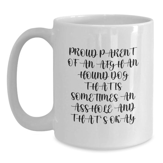 Funny Afghan Hound Dog Mugs Gifts from Men to Proud Afghan Hound Dog Parents, Valentine's Unique - Main