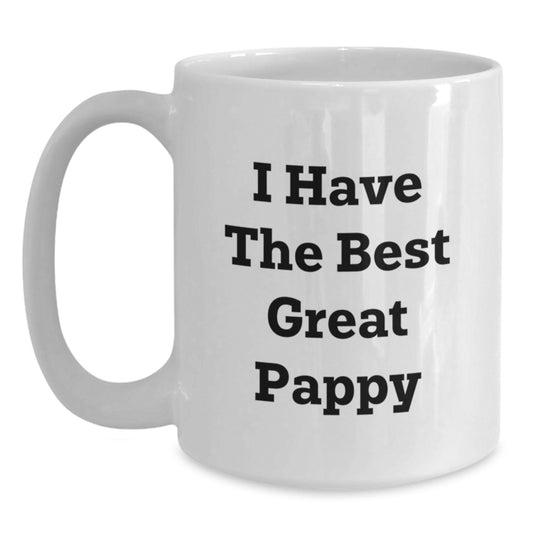 Funny Pappy White Coffee Mugs Gifts from Men for Pappy Graduation Unique - Main