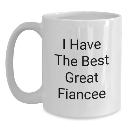 Funny Fiancee Gifts from Men for Dad on Father's Day Unique Fiancee White Coffee Mug - Main