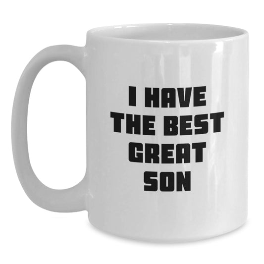 Funny 'I Have the Best Son' Son White Coffee Mug Gifts for Son Birthday - Main