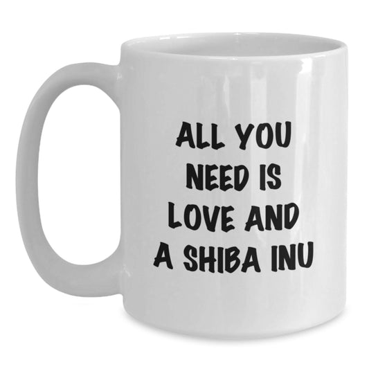 Unique Shiba Inu Dog Gifts for Men, Women, Friends, and Family - Funny White Coffee Mugs for Shiba Inu Lovers - Christmas Unique Ideas - Main