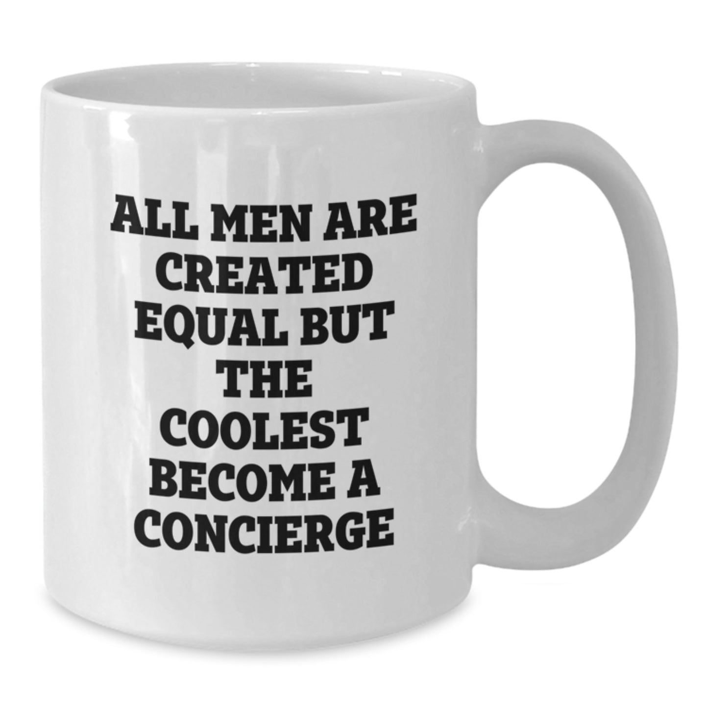 Funny Concierge Gifts from Men for Friends - White Coffee Mug - Unique Christmas Memorable Presents - Additional