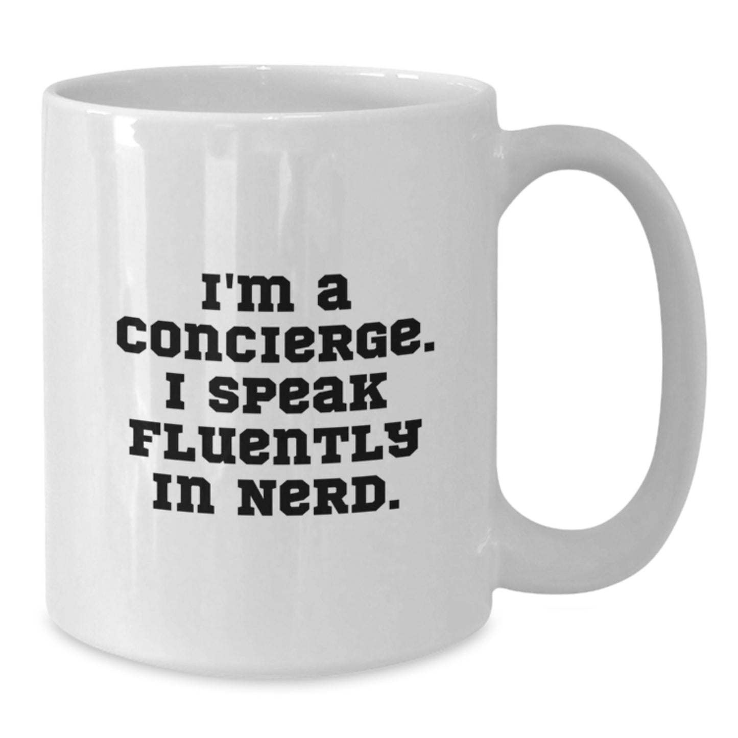 Funny Concierge Quotes Gifts for Men White Coffee Mug from Friends, Unique Birthday Presents for Concierge Lovers - Additional