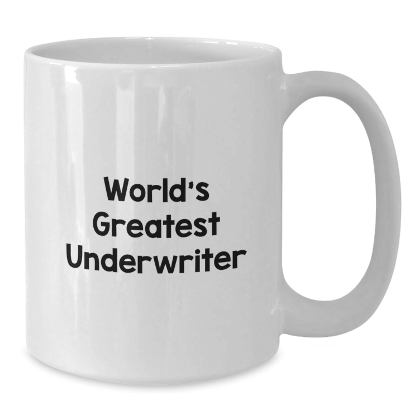 Funny Underwriter Gifts from Friends White Coffee Mug, 'World's Greatest', Underwriter Christmas Unique Gifts - Additional