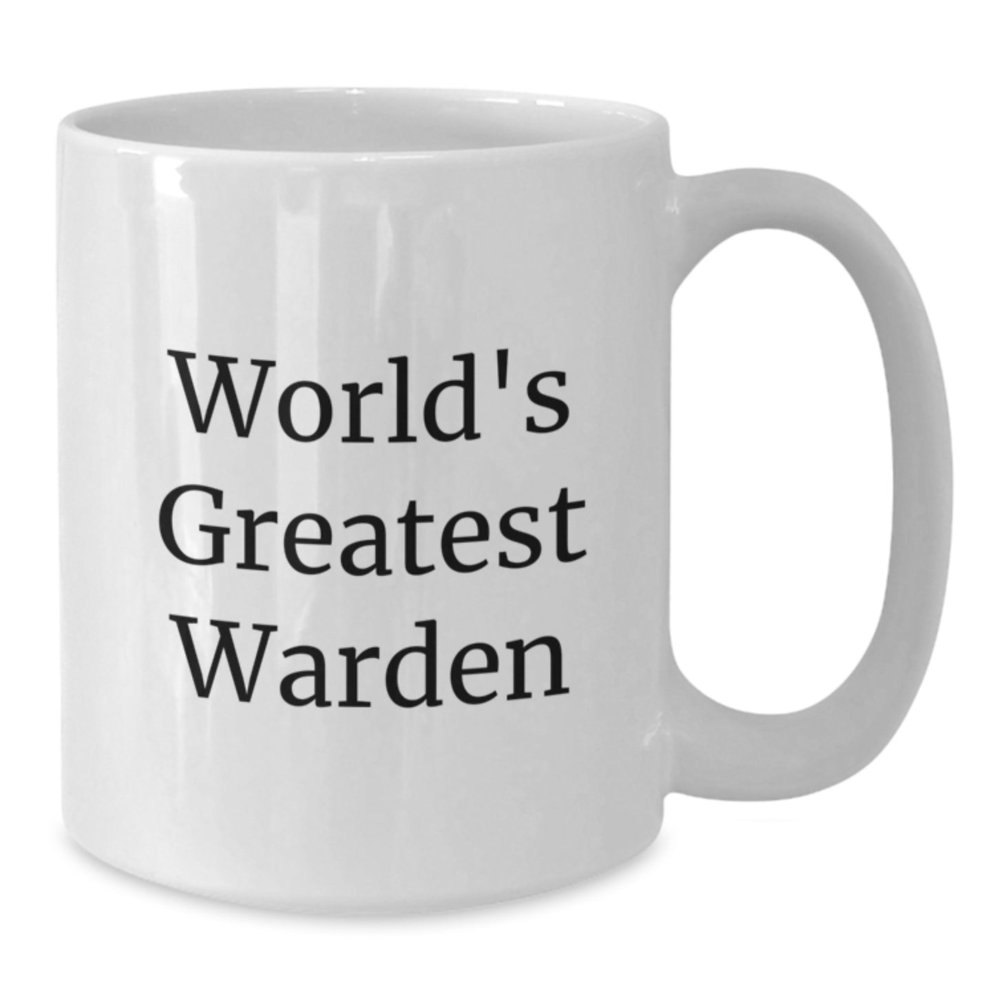 Funny Warden Gifts from Friends, 'World's Greatest' White Coffee Mug for Men, Unique Christmas Memorable Presents - Additional