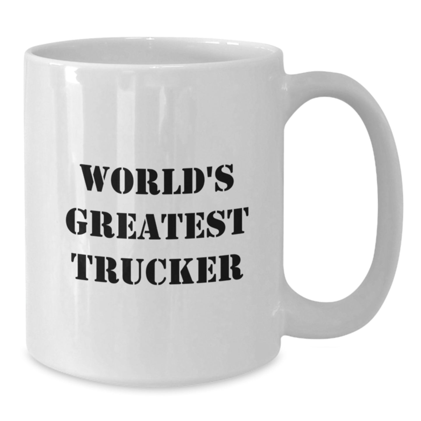 Trucker Humor Gifts from Friends for Trucker Birthday Unique Mugs, World's Greatest Trucker Coffee Cup, Funny Truck Driver Gifts - Additional