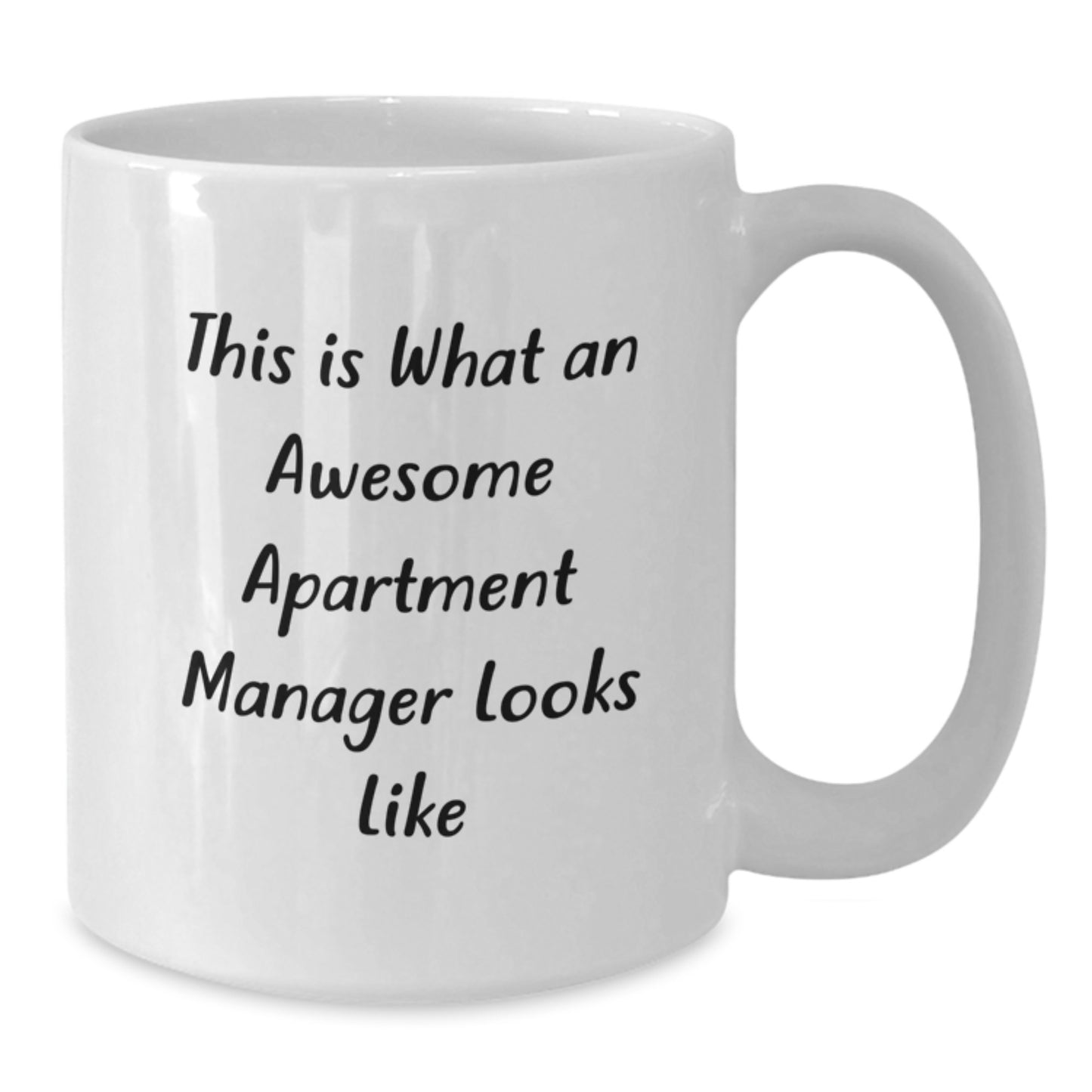 Funny Gift Ideas for Apartment Manager Men - White Coffee Mug - This Is What An Awesome Apartment Manager Looks Like, Gifts from Men to Apartment Manager - Additional