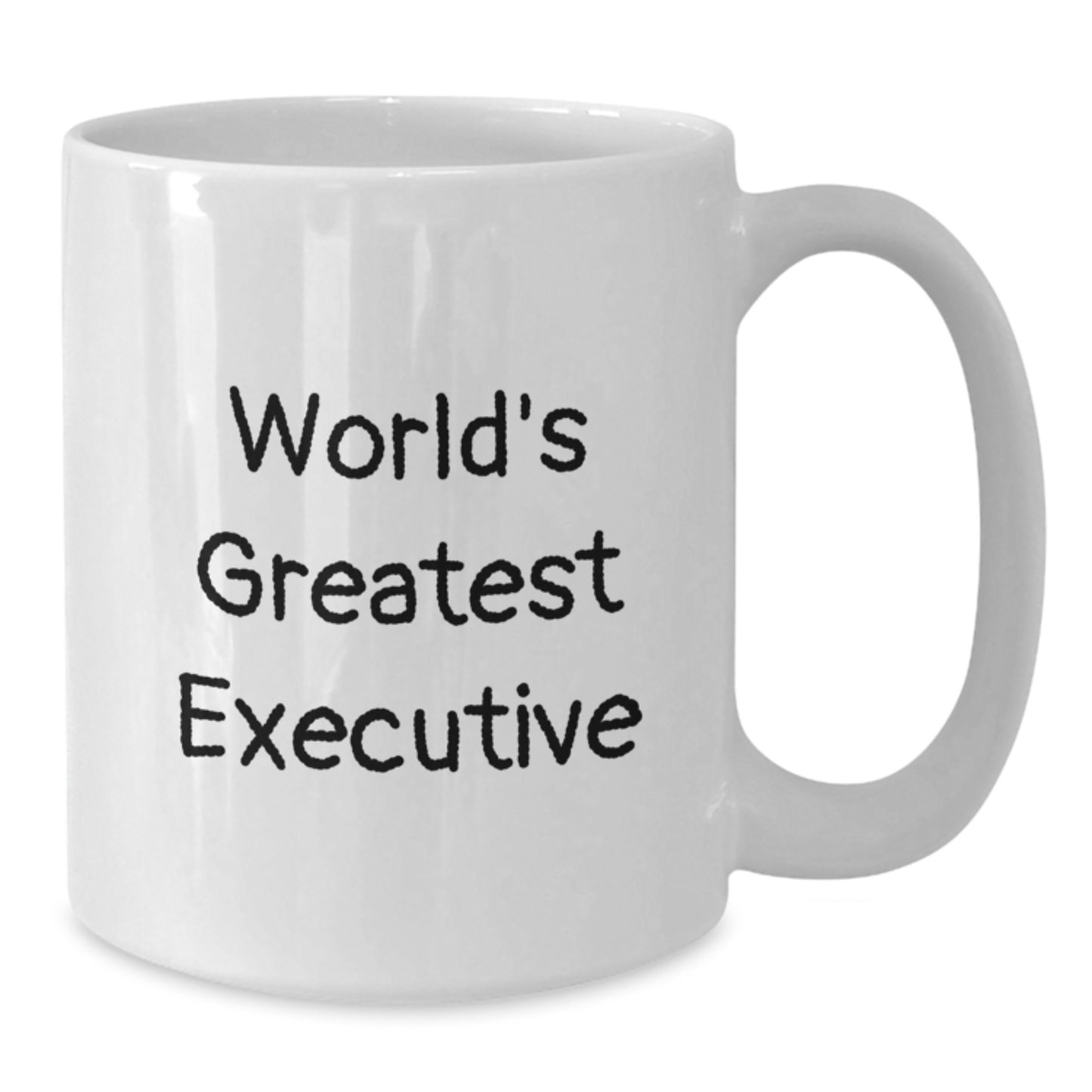 Funny Executive Gifts from Friends, World's Greatest Executive Coffee Mug, Unique White Coffee Mug for Executive Graduation - Additional