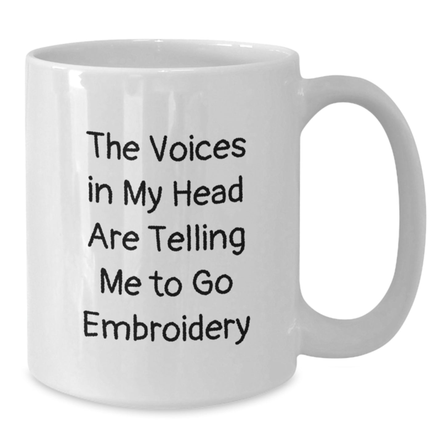 Funny Embroidery Gifts for Embroidery Enthusiasts, Gifts from Friends, Family, Coworkers, Graduation Unique Embroidery White Coffee Mugs - Additional