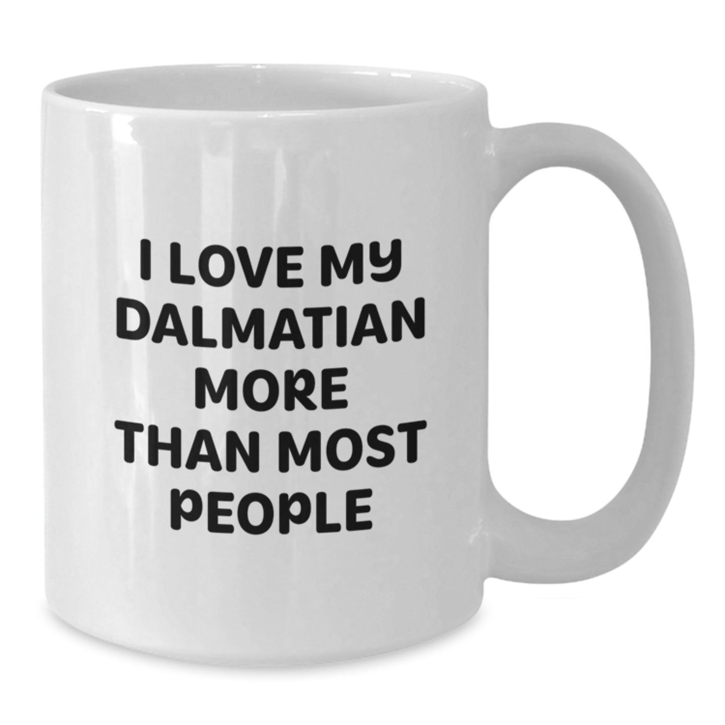 Dalmatian Dog Lovers Funny White Coffee Mug Gifts from Friends to Family on Valentine's - Additional
