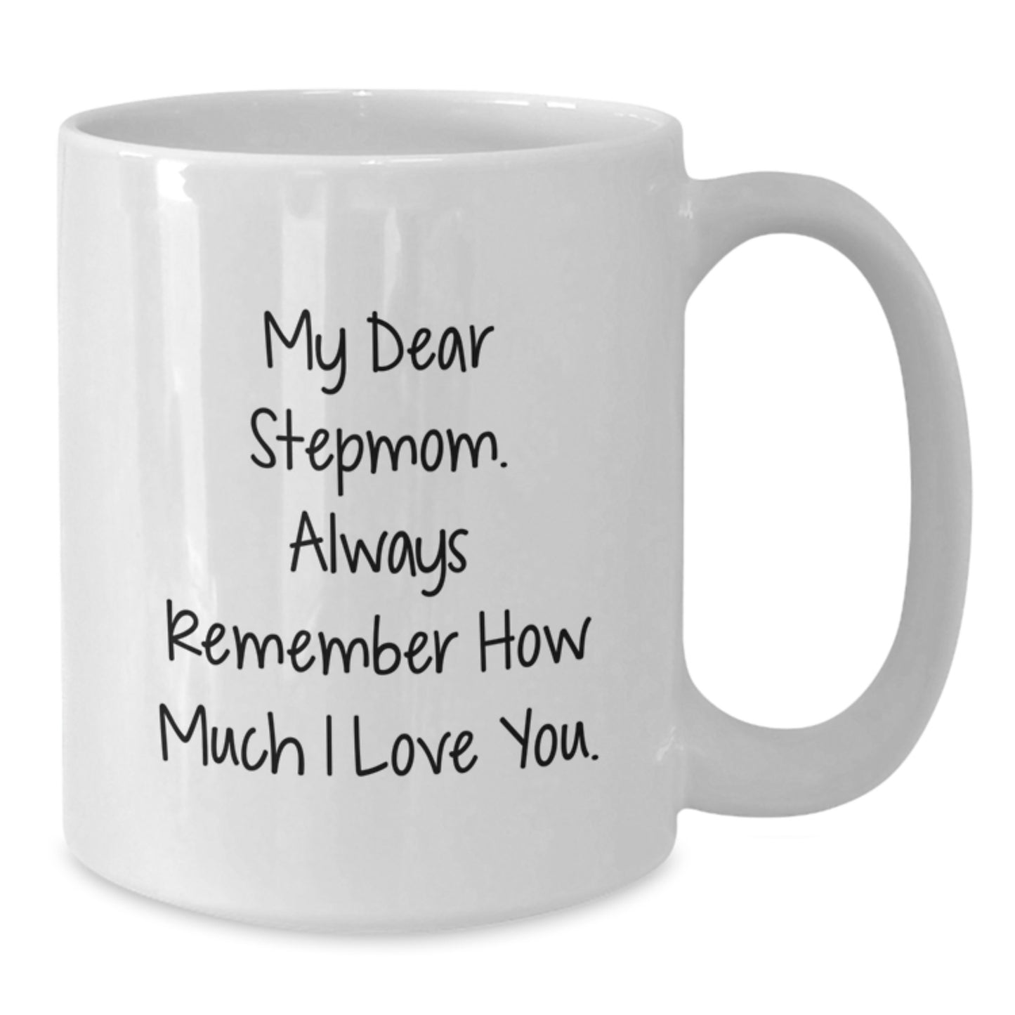 Funny Stepmom Gifts from Family, Funny White Coffee Mug with I Love You Stepmom Quote, Perfect Graduation Unique Gifts for Her - Additional