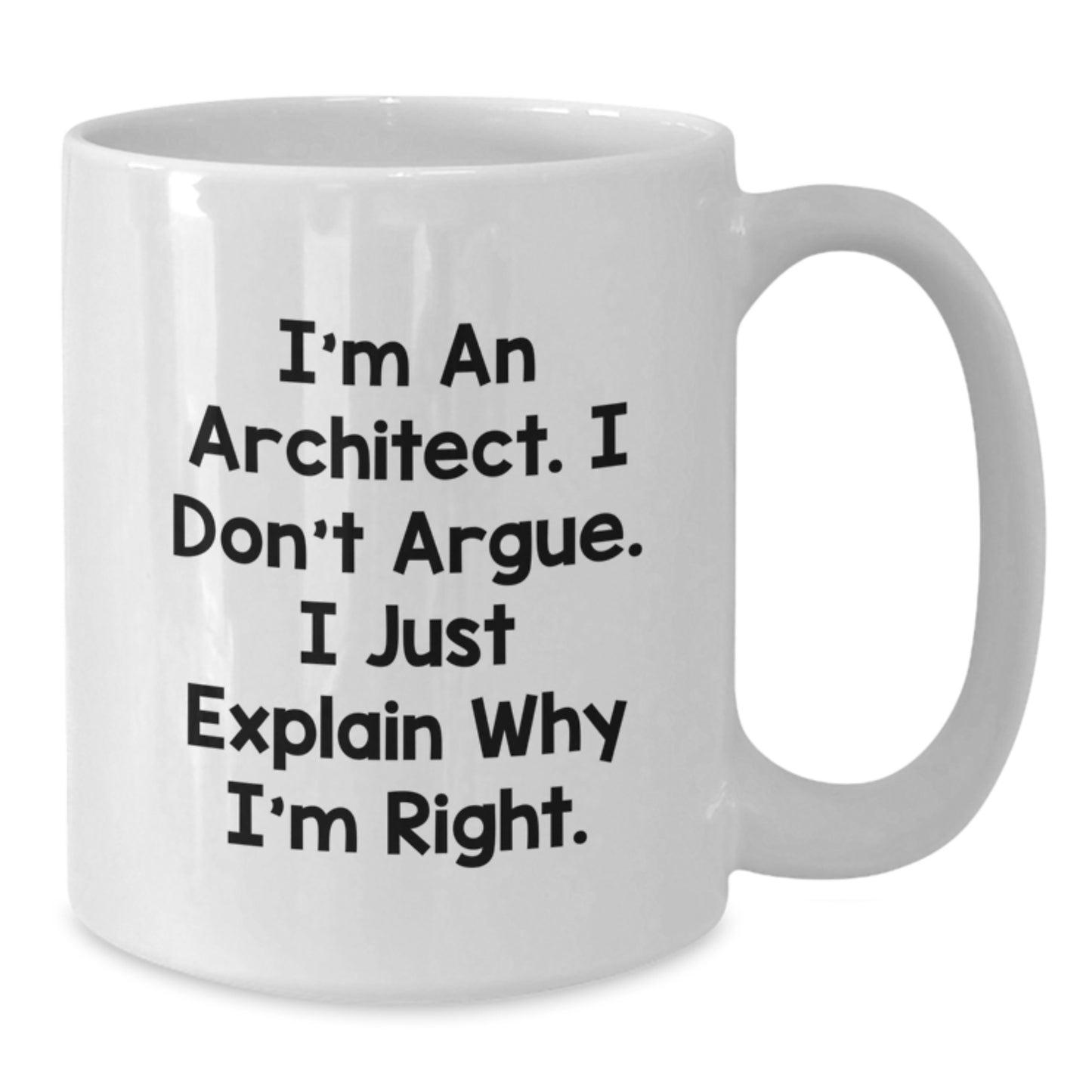 Graduation Unique Gifts for Architect, Funny White Coffee Mug from Friends - Additional