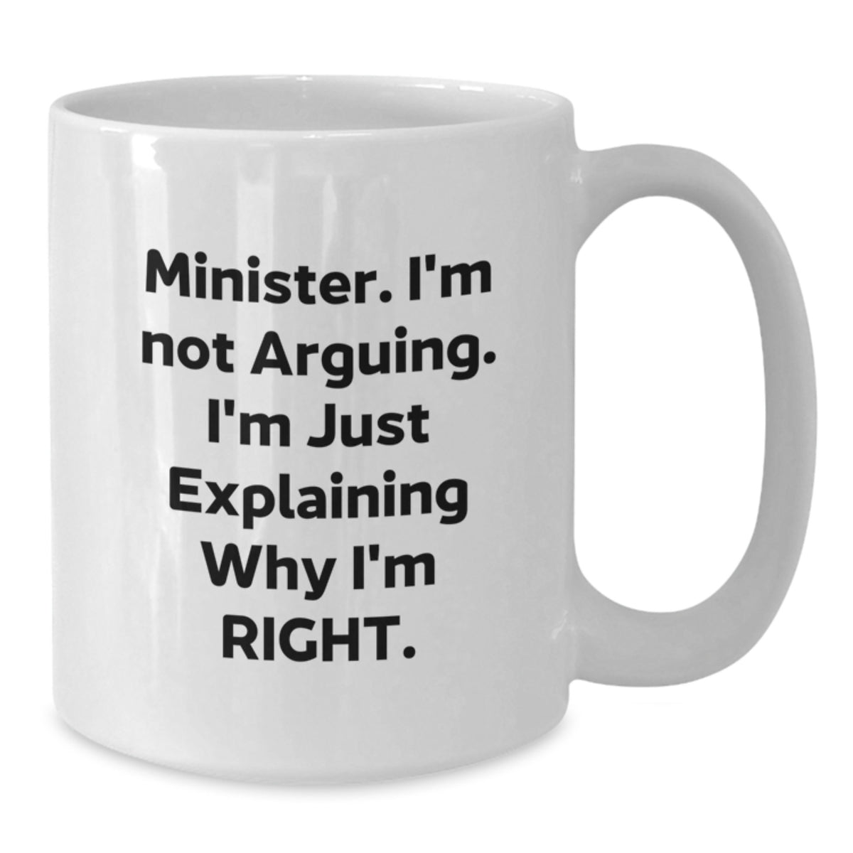 Minister Keepsake White Coffee Mug for Him Birthday Gift - Additional