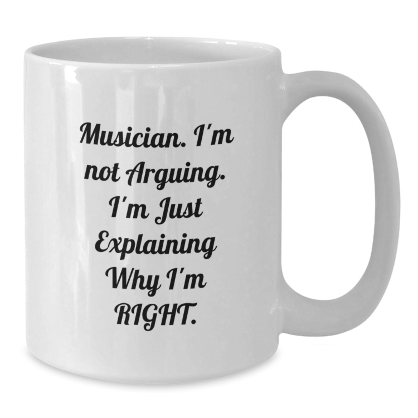 Funny Musician Gifts from Friends, Cute White Coffee Mug for Men, Inspirational Quote for Graduation Unique Gifts - Additional