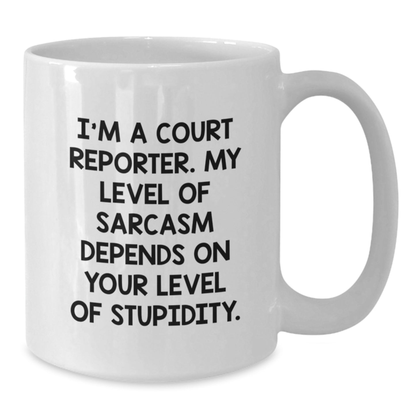 Funny Court Reporter Gifts for Court Reporter Men White Coffee Mug, Gifts from Friends for Graduation Unique Gifts - Additional