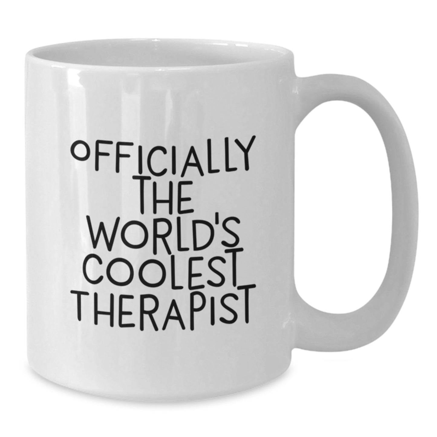 Funny Gifts from Men to Therapist World's Coolest White Coffee Mug Graduation Unique - Additional