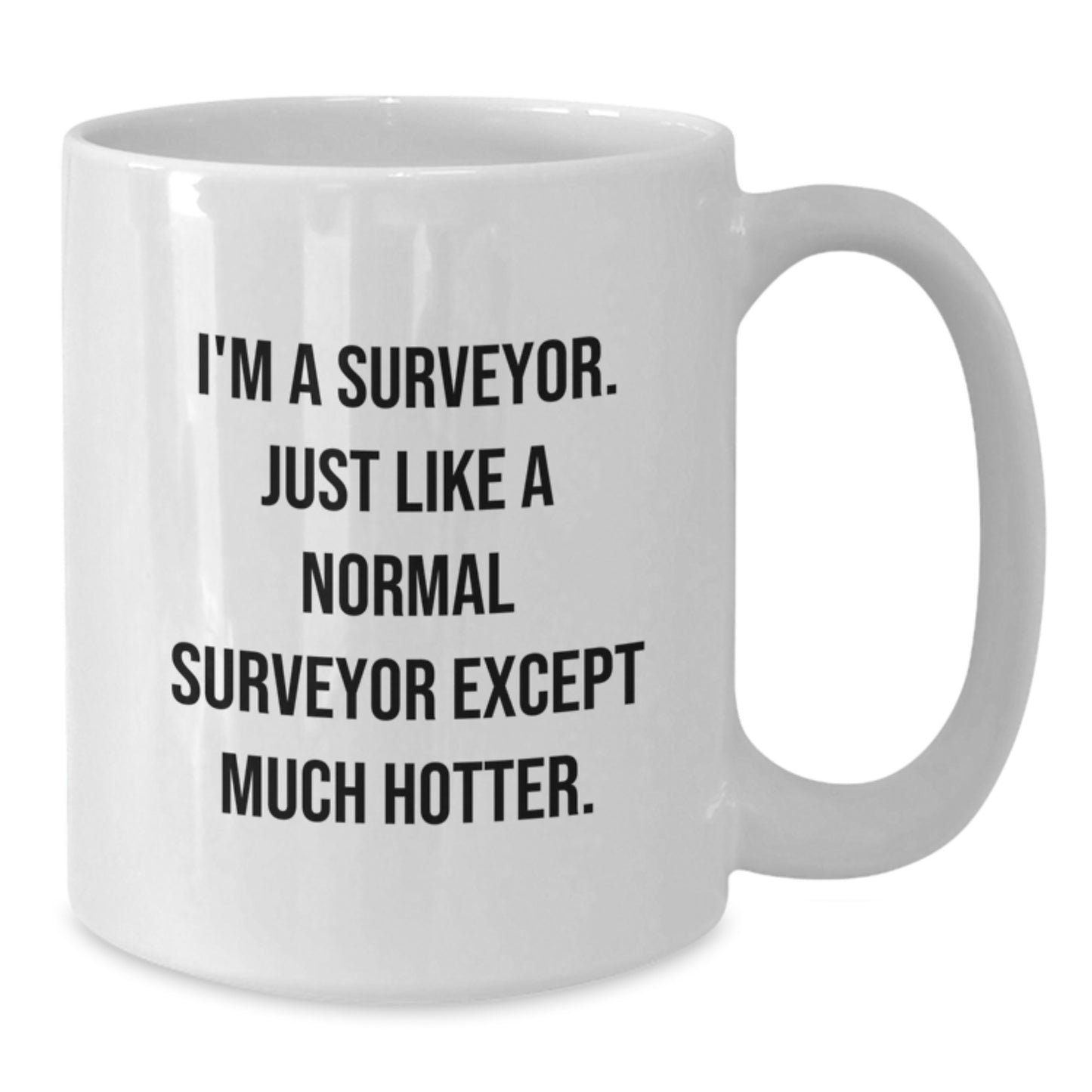 Funny Surveyor Gifts for Him, Valentine's Unique Surveyor Coffee Mugs from Men, White 11oz/15oz Ceramic Mug - Additional