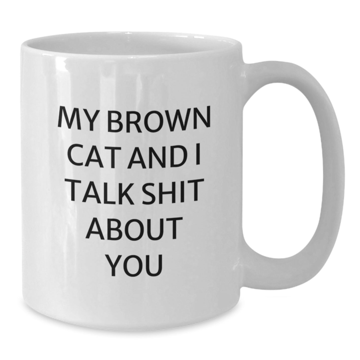 Funny Brown Cat White Coffee Mug Gifts for Dad on Father's Day from Son - Additional