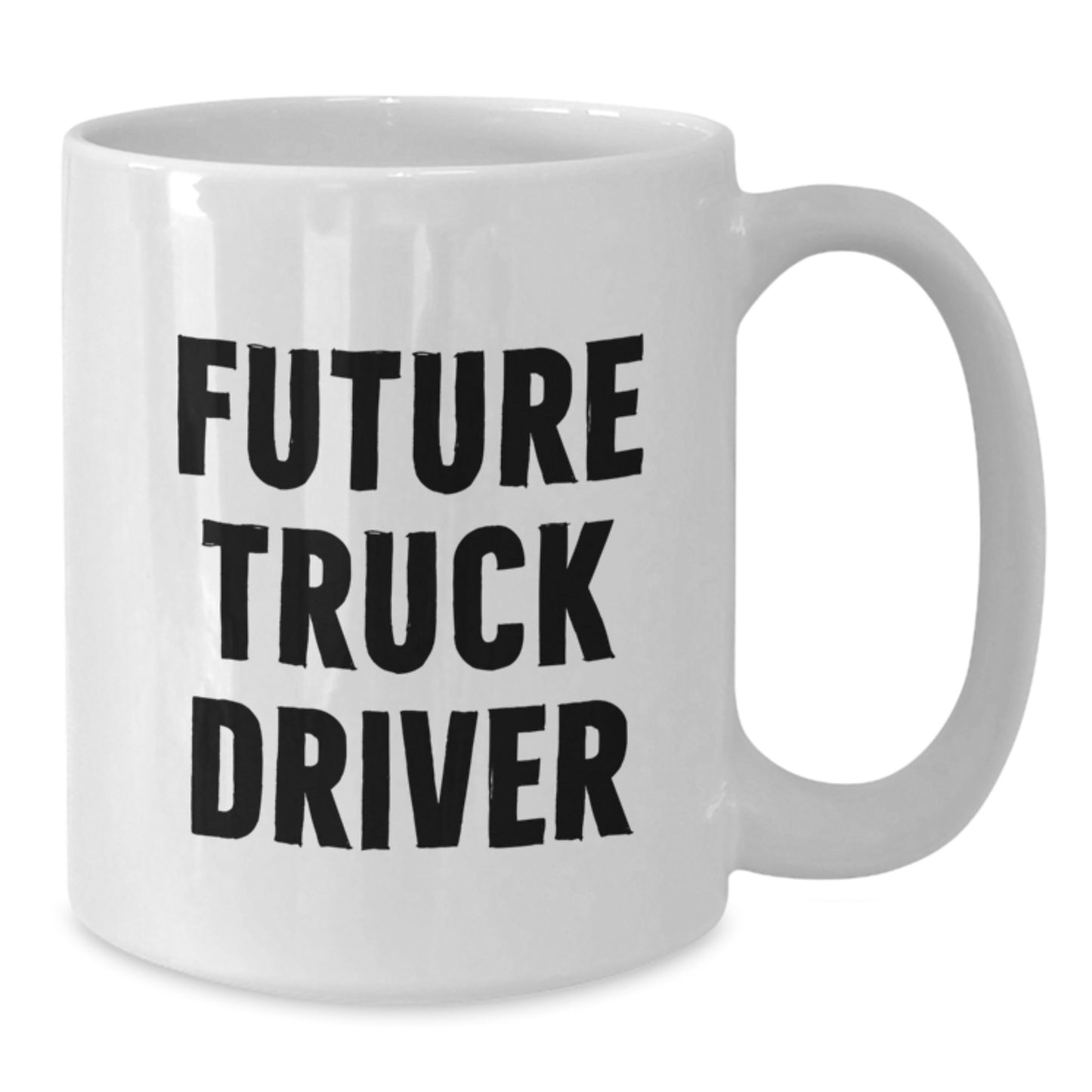 Funny Gift for Future Truck Driver, Birthday Unique Presents for Him, White Coffee Mug for Men - Additional