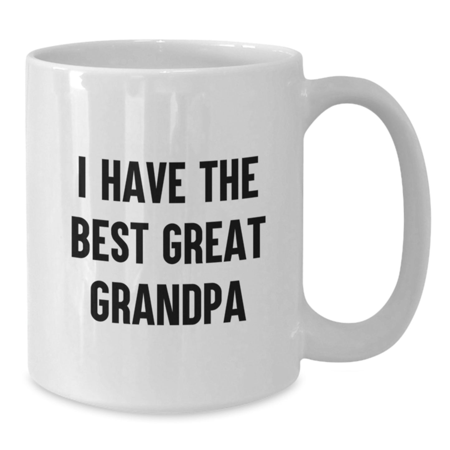 Funny Grandpa Gifts from Family, White Coffee Mug, I Have The Best Great Grandpa, Perfect Graduation Unique - Additional