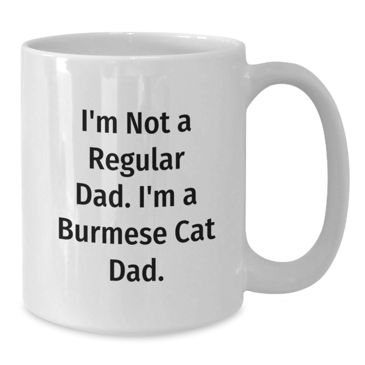 Burmese Cat Dad Funny Graduation Gifts White Coffee Mug for Friends Family - Additional