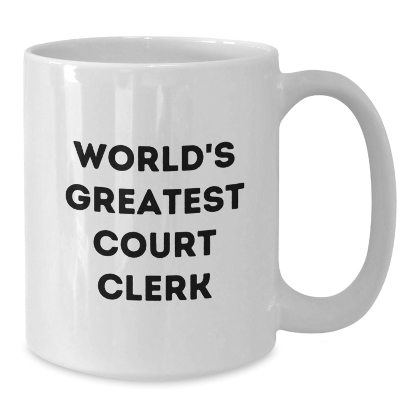 Court Clerk Keepsake White Coffee Mug for Him Birthday Gift - Additional