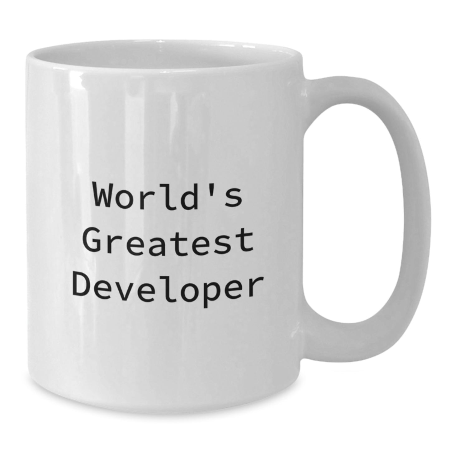 World's Greatest Developer Funny Quote White Coffee Mug Gifts from Men to Developer Friends on Valentine's - Additional
