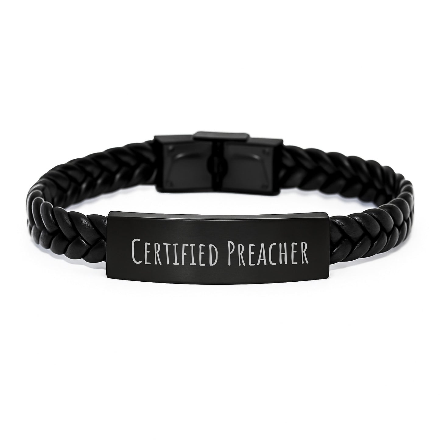 Funny Preacher Gifts - Interlaced Leather Birthday Unique Gift from Friends - 'You're a-Maize-ing!' Quote on Stainless Steel PU Leather Bracelet - Image 1