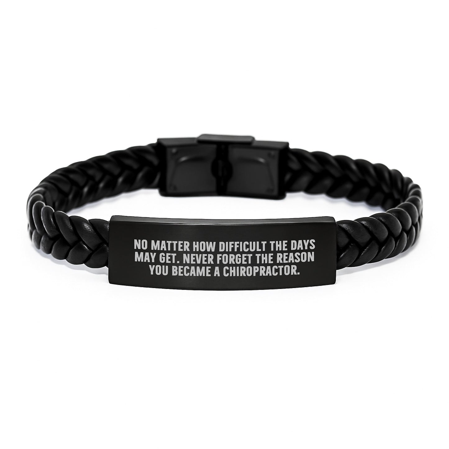 Chiropractor Inspirational Gifts from Family, Chiropractor Unique Leather Bracel - Image 1