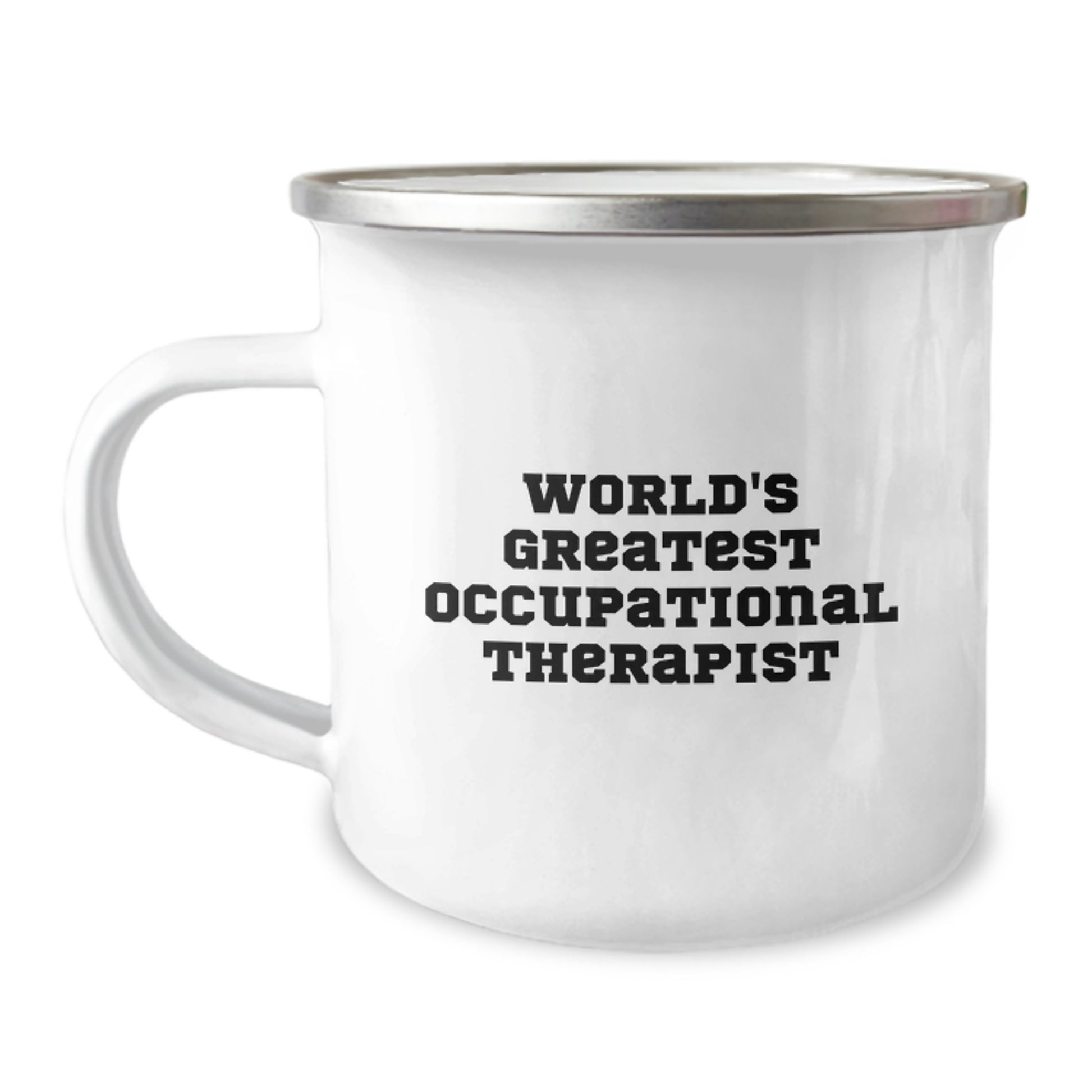 Funny Occupational Therapist Christmas Unique Gifts from Friends to World's Greatest Occupational Therapist Camping Mug - Image 1